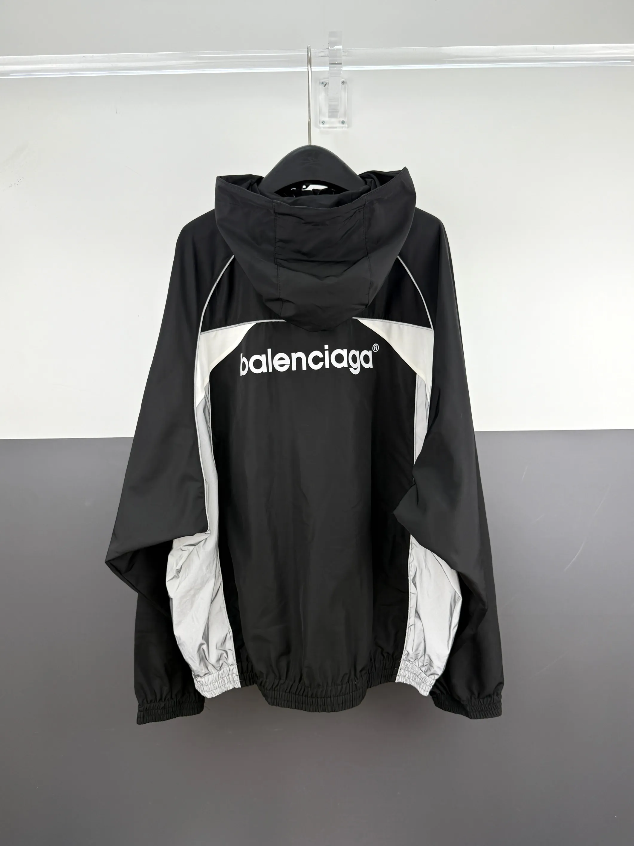 Balenciaga Paris zipper letter print patchwork jacket XS/S/M/L